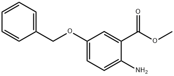 methyl 2-amino-5-(benzyloxy)benzoate Struktur