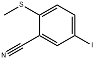 5-iodo-2-(methylthio)benzonitrile Struktur