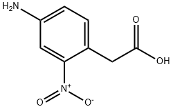 2-(4-amino-2-nitrophenyl)acetic acid Struktur