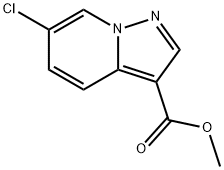 6-Chloro-pyrazolo[1,5-a]pyridine-3-carboxylic acid methyl ester Struktur