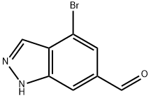 4-Bromo-1H-indazole-6-carboxaldehyde Struktur