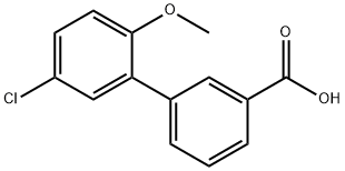 5'-chloro-2'-methoxybiphenyl-3-carboxylic acid Struktur