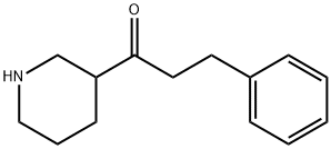 3-Phenyl-1-piperidin-3-ylpropan-1-one Struktur