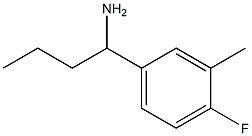 1-(4-FLUORO-3-METHYLPHENYL)BUTAN-1-AMINE Struktur