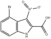 4-Bromo-3-nitro-1H-indole-2-carboxylic acid Struktur