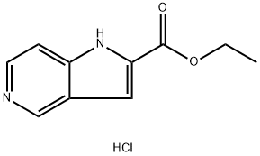 1H-Pyrrolo[3,2-c]pyridine-2-carboxylic acid ethyl ester hydrochloride Struktur