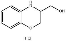 (3,4-Dihydro-2H-benzo[1,4]oxazin-3-yl)-methanol hydrochloride Struktur