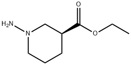 (S)-1-Amino-piperidine-3-carboxylic acid ethyl ester Struktur