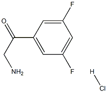 2-Amino-1-(3,5-difluoro-phenyl)-ethanone hydrochloride Struktur