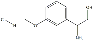 2-Amino-2-(3-methoxy-phenyl)-ethanol hydrochloride Struktur