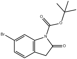 tert-butyl 6-bromo-2-oxoindoline-1-carboxylate Struktur