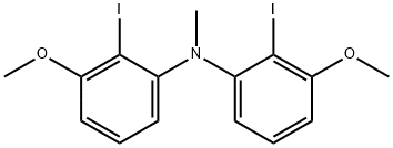 2-Iodo-N-(2-iodo-3-methoxyphenyl)-3-methoxy-N-methylaniline Struktur