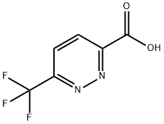 6-(trifluoromethyl)pyridazine-3-carboxylic acid Struktur