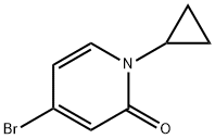 4-Bromo-1-cyclopropylpyridin-2(1H)-one Struktur