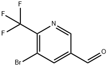 5-bromo-6-(trifluoromethyl)nicotinaldehyde Struktur