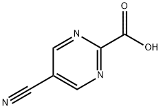 5-cyanopyrimidine-2-carboxylic acid Struktur