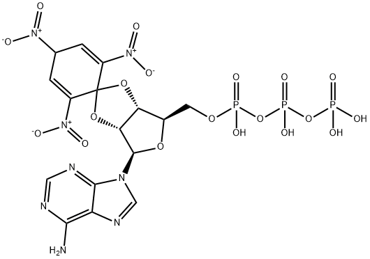 2',3'-O-(2,4,6-Trinitro-2,5-cyclohexadien-1-ylidene)adenosine 5'-(tetrahydrogen triphosphate) Struktur