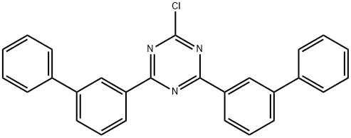 2-chloro-4,6-di(biphenyl-3-yl)-1,3,5-triazine Struktur