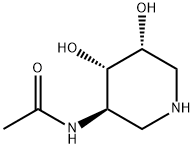 N-[(3R,4S,5R)-4,5-Dihydroxy-3-piperidinyl]acetamide Struktur