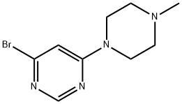 4-bromo-6-(4-methylpiperazin-1-yl)pyrimidine Struktur