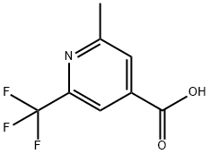 2-methyl-6-(trifluoromethyl)isonicotinic acid Struktur