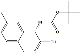 (2S)-2-[(TERT-BUTOXY)CARBONYLAMINO]-2-(2,5-DIMETHYLPHENYL)ACETIC ACID Struktur