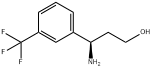 (3R)-3-AMINO-3-[3-(TRIFLUOROMETHYL)PHENYL]PROPAN-1-OL Struktur