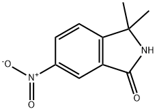 3,3-dimethyl-6-nitro-2,3-dihydro-1H-isoindol-1-one Struktur