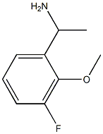 1-(3-Fluoro-2-methoxy-phenyl)-ethylamine Struktur