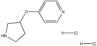 4-(Pyrrolidin-3-yloxy)-pyridine dihydrochloride Struktur