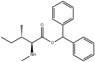 N-methyl-L-isoleucine benzhydryl ester Struktur