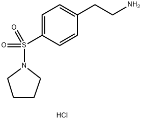 2-[4-(pyrrolidin-1-ylsulfonyl)phenyl]ethanamine hydrochloride Struktur