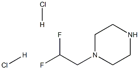 1-(2,2-Difluoro-ethyl)-piperazine 2HCl Struktur