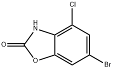 6-Bromo-4-chloro-3H-benzooxazol-2-one Struktur