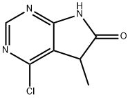 4-Chloro-5-methyl-5H-pyrrolo[2,3-d]pyrimidin-6(7H)-one Struktur