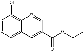 Ethyl 8-hydroxyquinoline-3-carboxylate Struktur