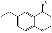 (4S)-6-ETHYL-3,4-DIHYDRO-2H-1-BENZOPYRAN-4-AMINE Struktur