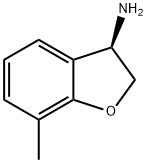 (3R)-7-METHYL-2,3-DIHYDRO-1-BENZOFURAN-3-AMINE Struktur