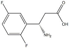 (3S)-3-AMINO-3-(2,5-DIFLUOROPHENYL)PROPANOIC ACID Struktur