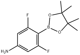 3,5-difluoro-4-(4,4,5,5-tetramethyl-1,3,2-dioxaborolan-2-yl)aniline Struktur