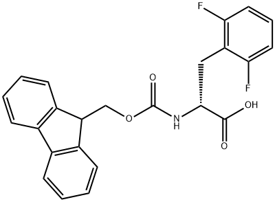 N-Fmoc-2,6-difluoro-D-phenylalanine Struktur