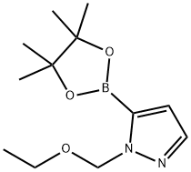 1-(ETHOXYMETHYL)-5-(4,4,5,5-TETRAMETHYL-1,3,2-DIOXABOROLAN-2-YL)-1H-PYRAZOLE Struktur