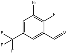 3-Bromo-2-fluoro-5-(trifluoromethyl)benzaldehyde Struktur