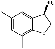 (3R)-5,7-DIMETHYL-2,3-DIHYDRO-1-BENZOFURAN-3-AMINE Struktur