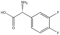 (2R)-2-AMINO-2-(3,4-DIFLUOROPHENYL)ACETIC ACID Struktur