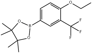 2-(4-ethoxy-3-(trifluoromethyl)phenyl)-4,4,5,5-tetramethyl-1,3,2-dioxaborolane Struktur