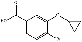 4-bromo-3-cyclopropoxybenzoic acid Struktur