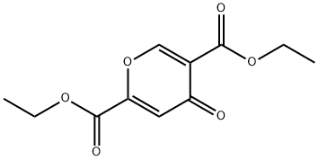 diethyl 4-oxo-4H-pyran-2,5-dicarboxylate Struktur