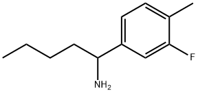 1-(3-FLUORO-4-METHYLPHENYL)PENTAN-1-AMINE Struktur