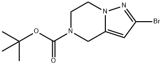 tert-butyl 2-bromo-6,7-dihydropyrazolo[1,5-a]pyrazine-5(4H)-carboxylate Struktur